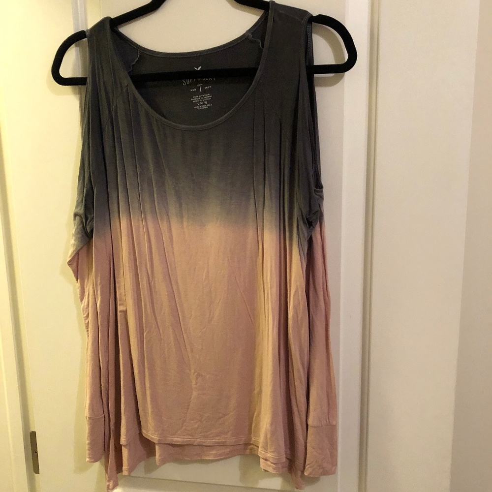 American Eagle Open Shoulder Long Sleeve Shirt